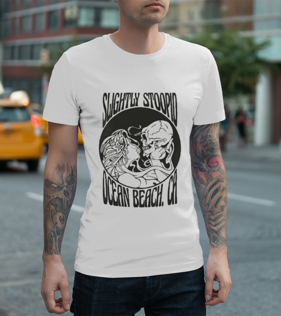 Slightly Stoopid Ocean Beach Skull Kiss T-Shirt