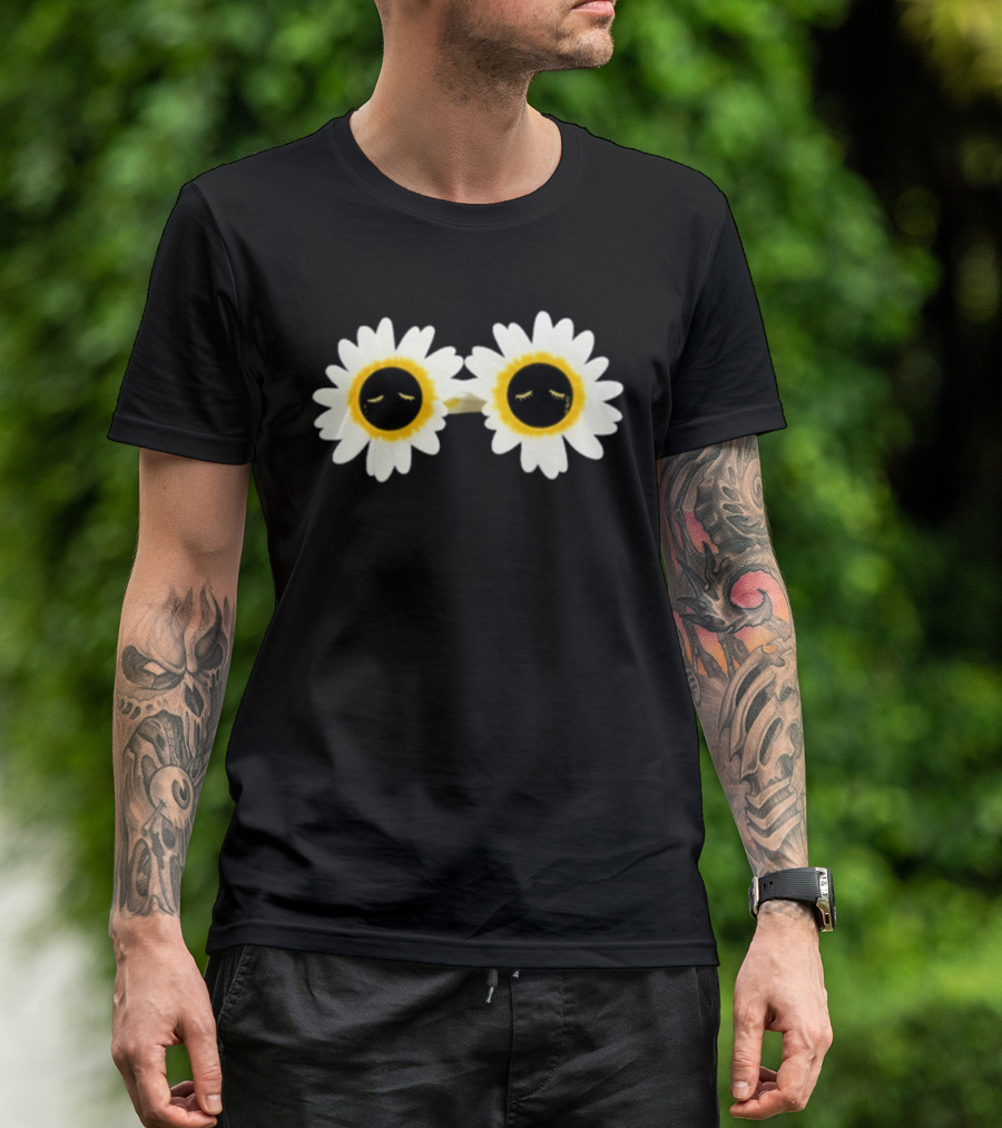 Arcade Fire Flower Power Daisy Sunglasses T-Shirt