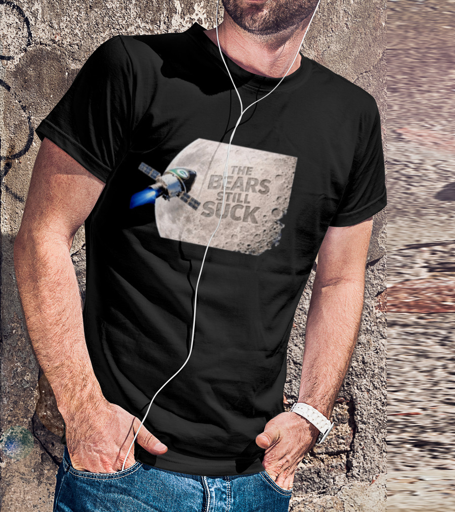 Artemis II Green Bay Packers The Bears Still Suck Moon Satellite T-Shirt