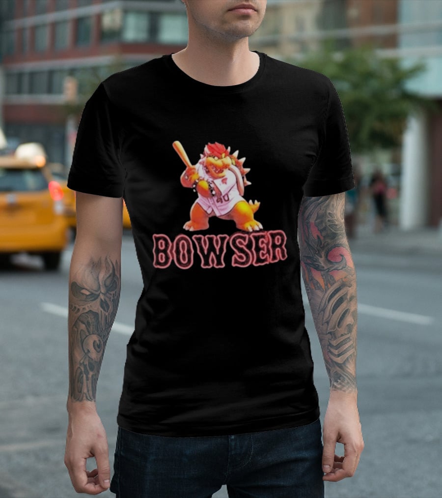 Bowser Baseball Character Caleb Durbin 40 T-Shirt