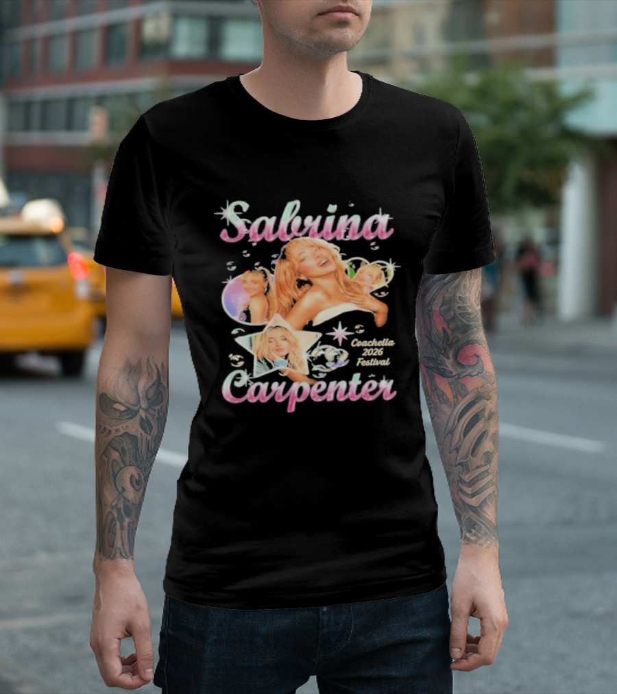 Sabrina Carpenter Coachella Valley Music Festival Star T-Shirt