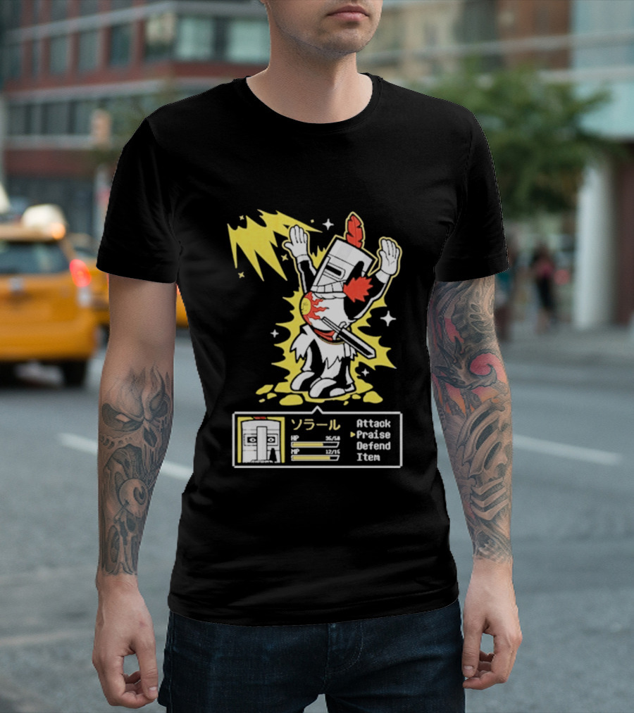 Solar Man Goblin Tengu Attack Praise Defend Item T-Shirt