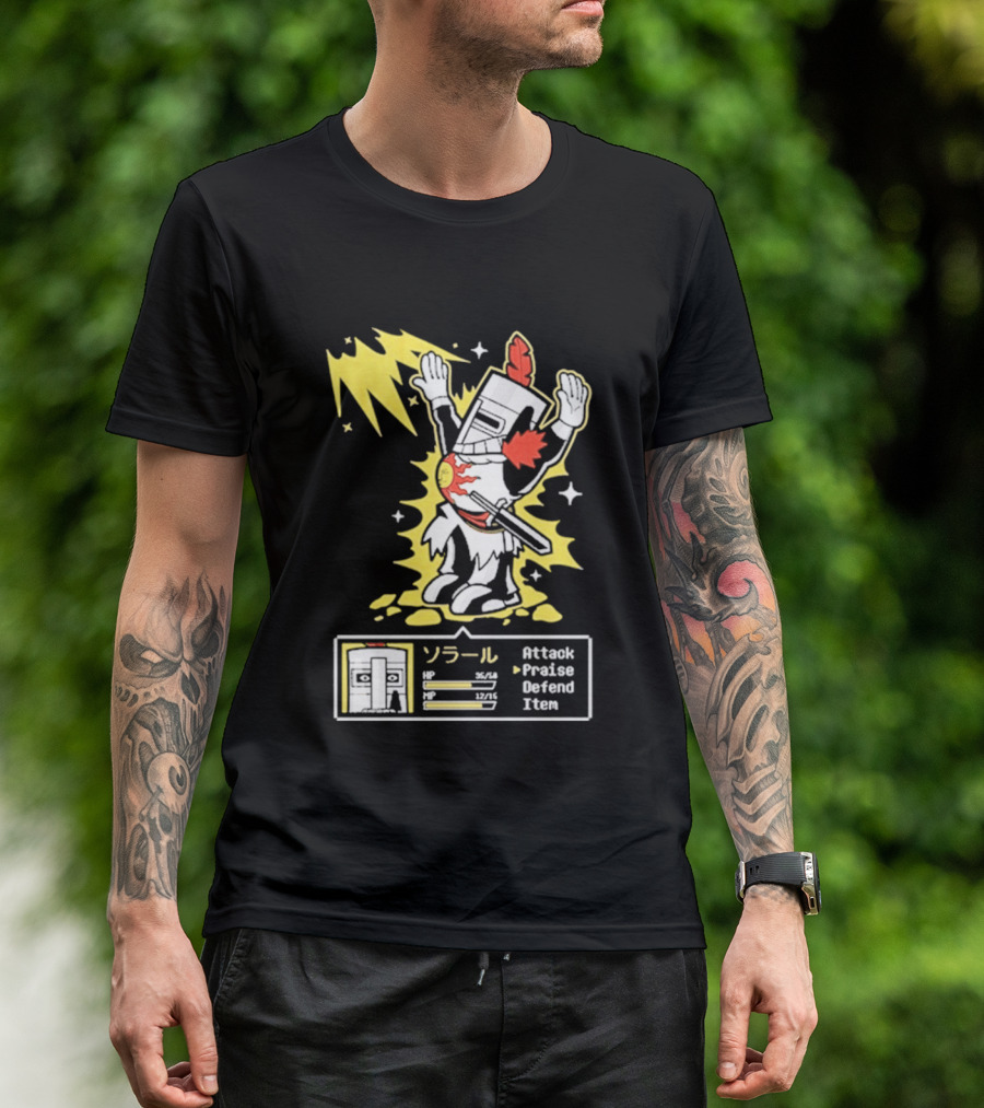 Solar Man Goblin Tengu Attack Praise Defend Item T-Shirt