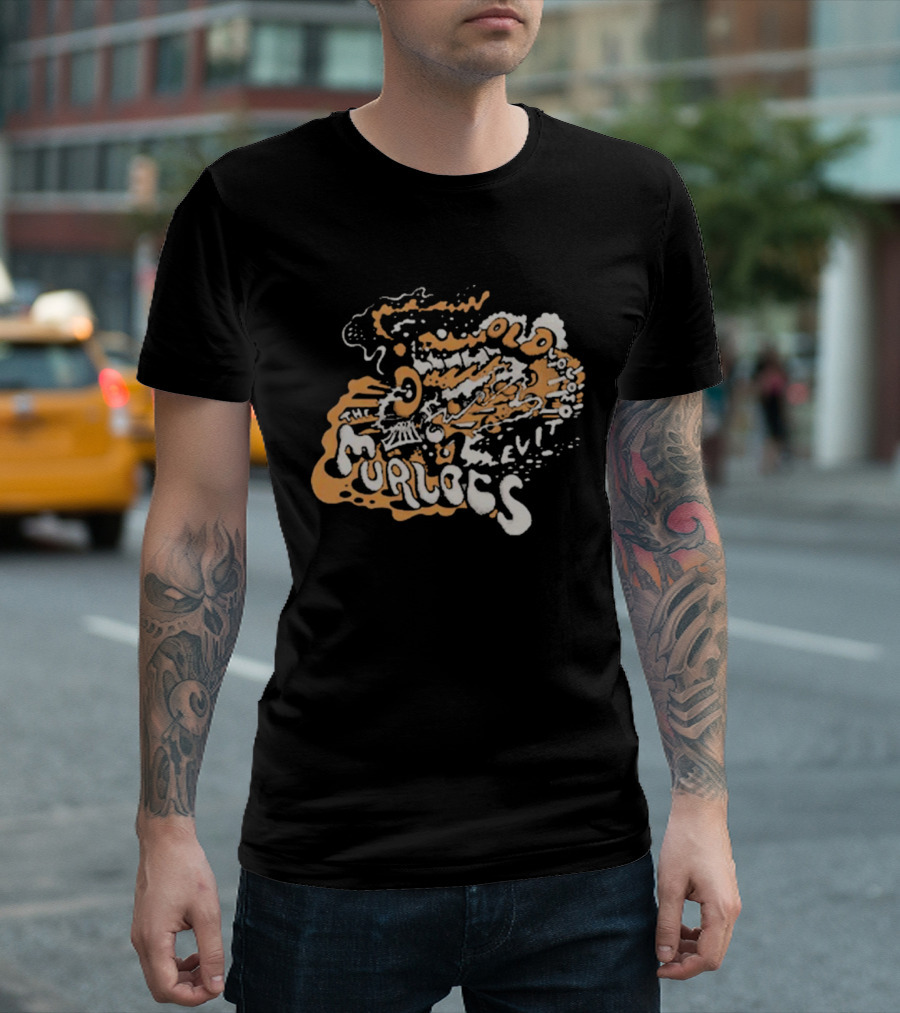The Murlocs Old Locomotive Psychedelic Lettering T-Shirt