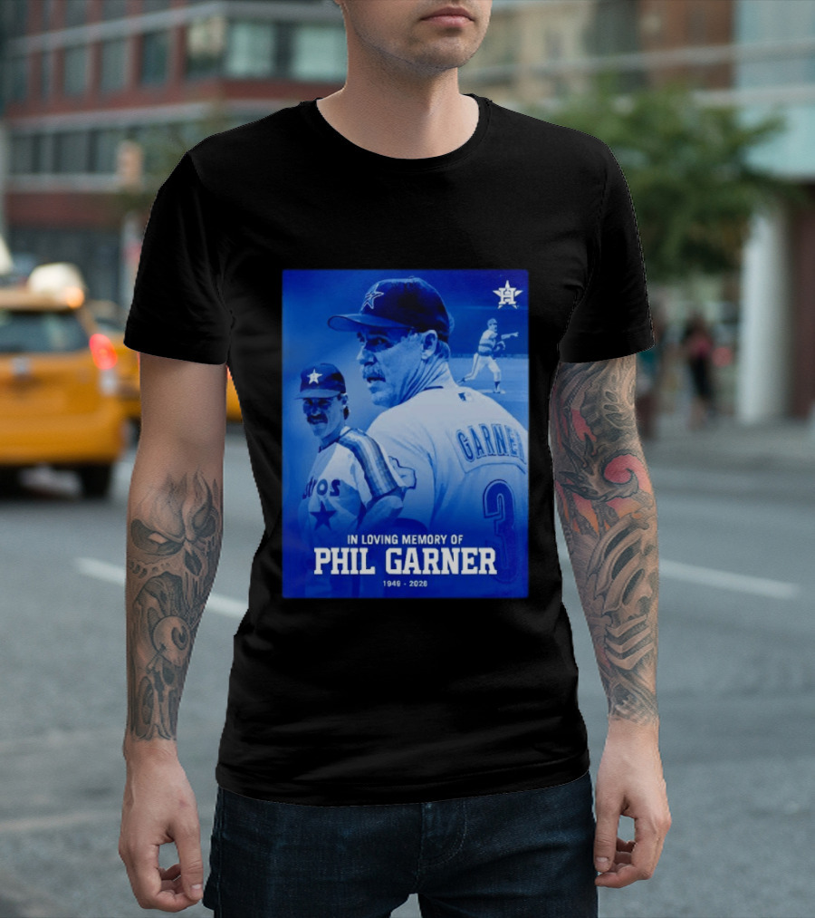 In Loving Memory Of Phil Garner Houston Astros 1949 2026 T-Shirt