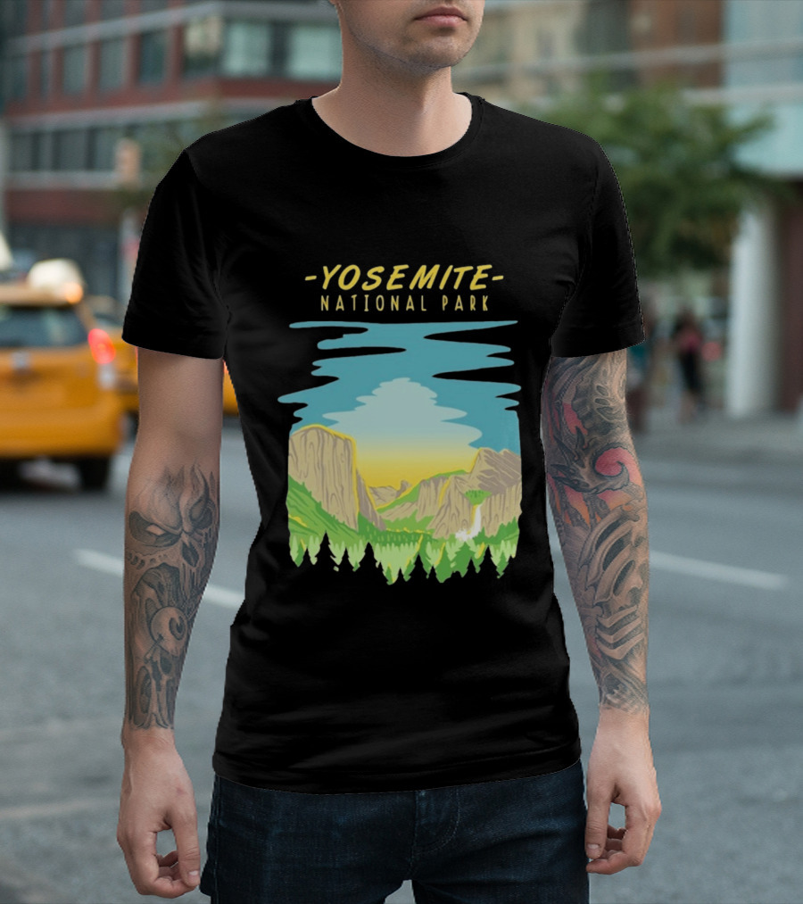 Yosemite National Park Scenic Nature Vista T-Shirt