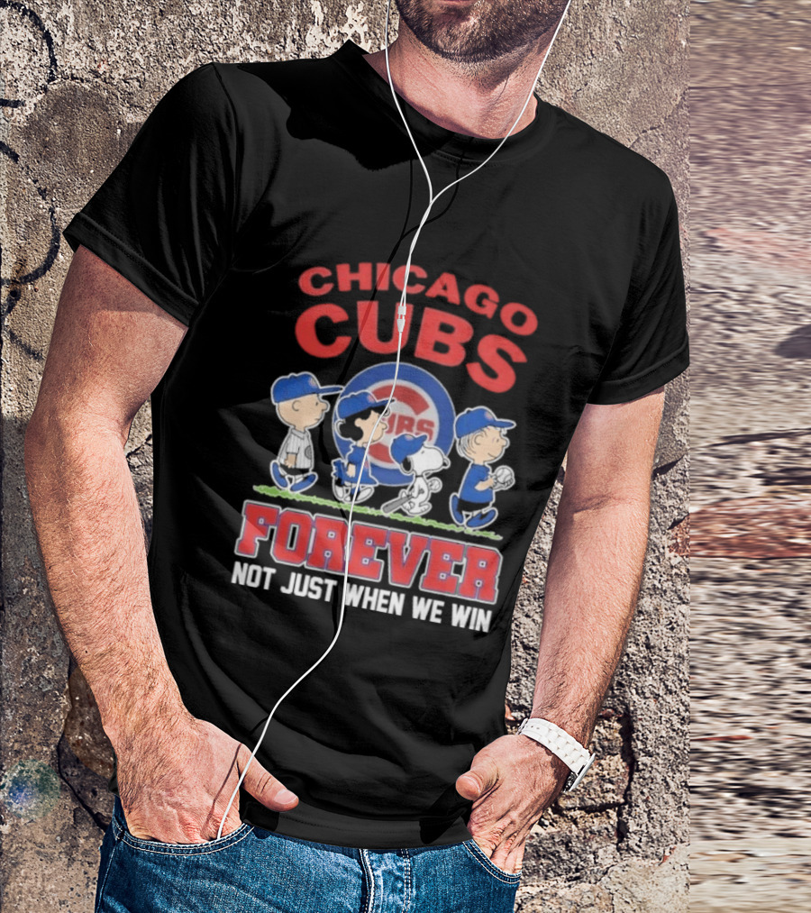 2026 Chicago Cubs Peanuts Abbey Road Forever Not Just When We Win T-Shirt