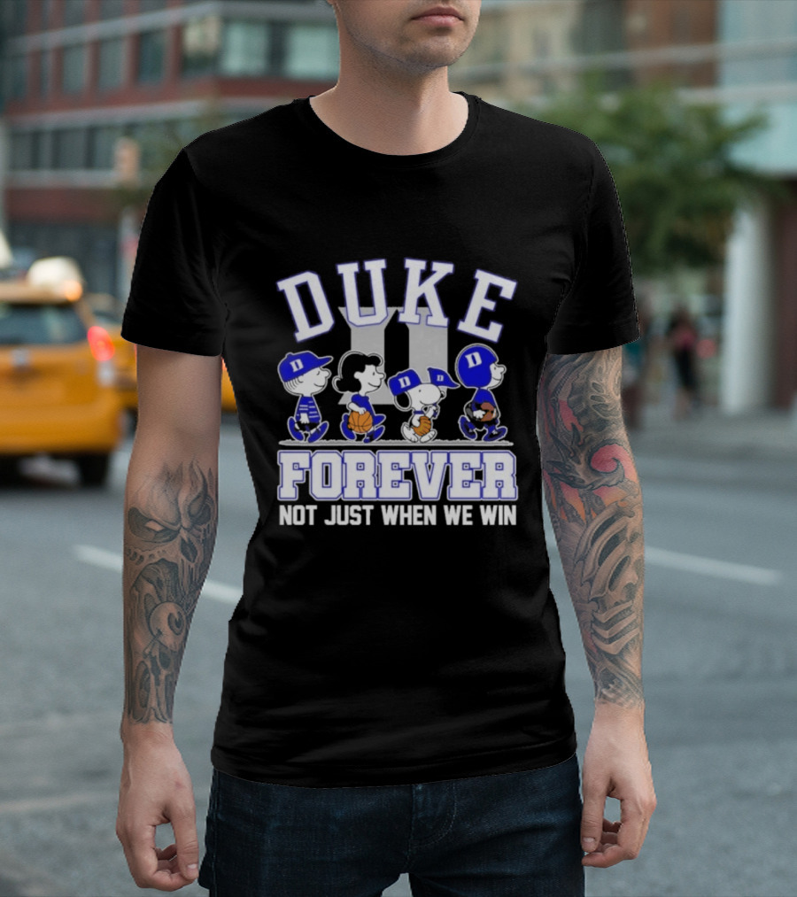 Duke Peanuts Abbey Road Forever Not Just When We Win 2026 T-Shirt