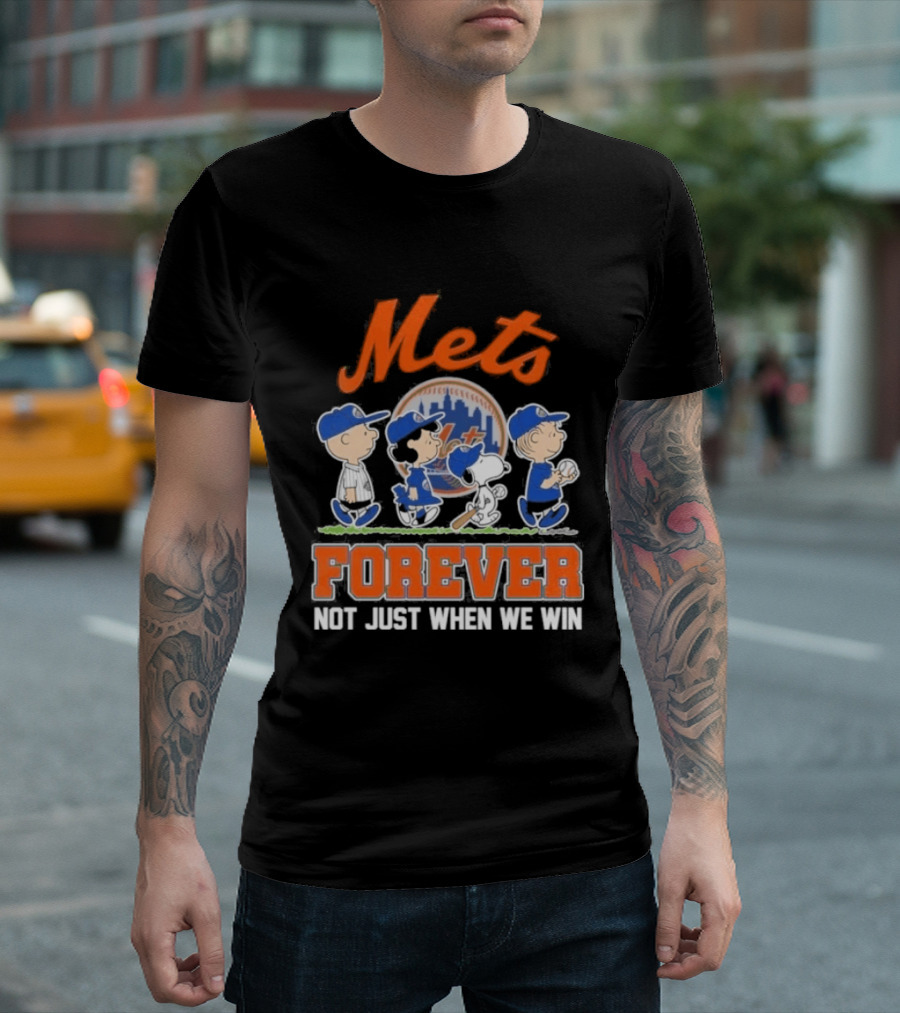 2026 Mets Peanuts Abbey Road Forever Not Just When We Win T-Shirt