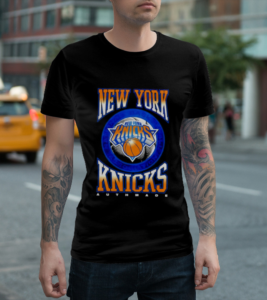New York Knicks Authmade Basketball New York Knicks T-Shirt