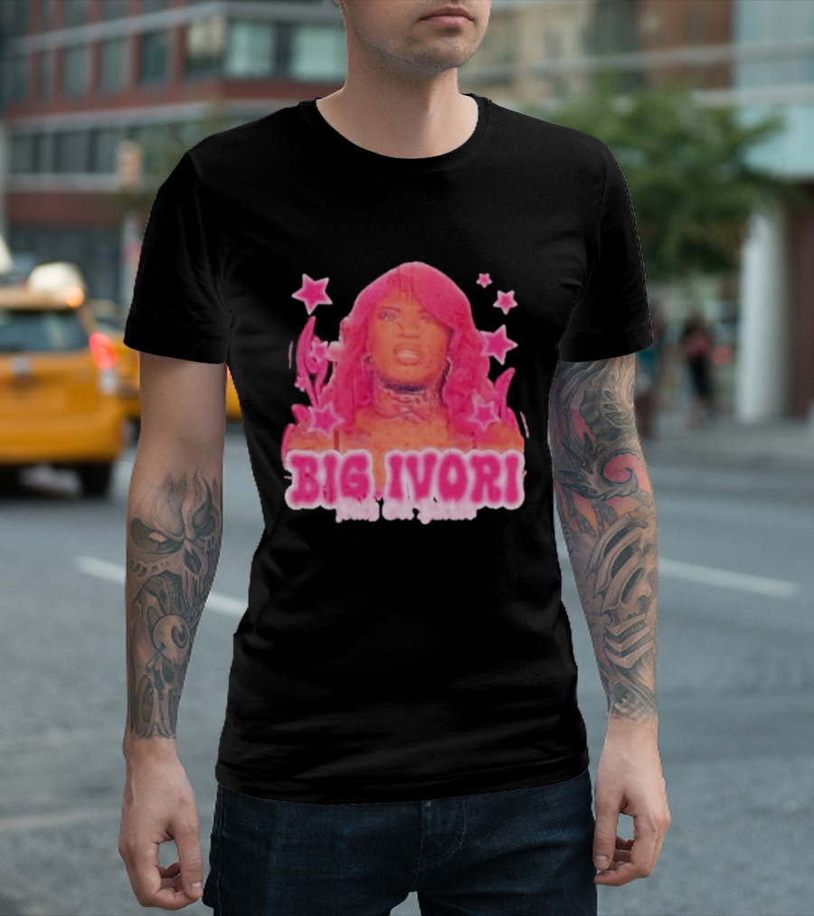 Big Ivori Bitch Got Parked Ivori Minor Stars Retro Pink Aesthetic T-Shirt
