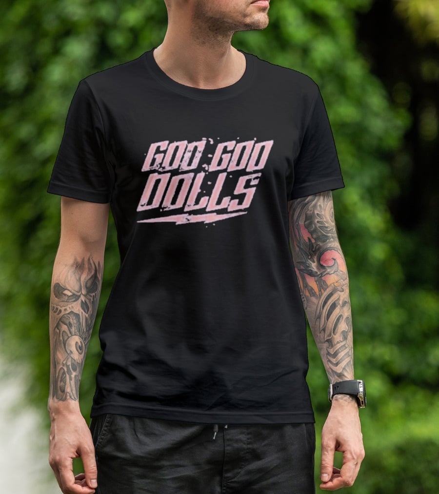 Goo Goo Dolls Lightning Logo Pink T-Shirt
