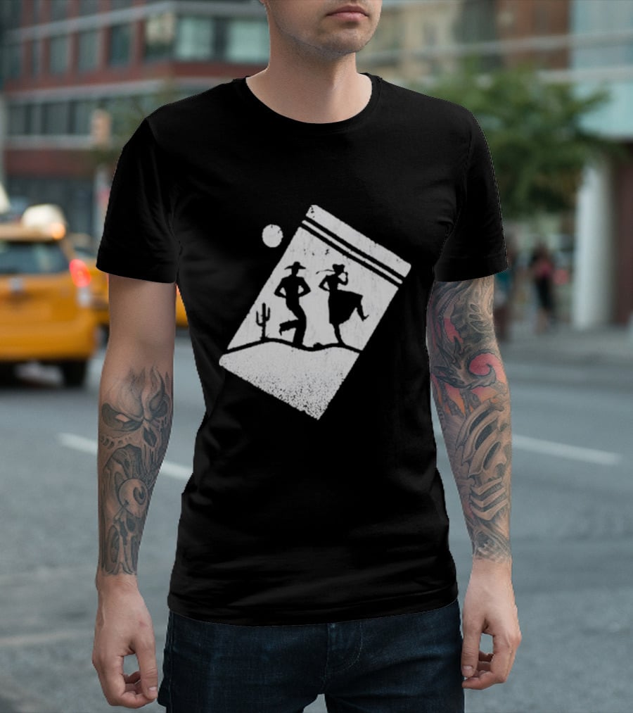 Paul Cauthen Cocaine Country Dancing Silhouette Cowboys Western T-Shirt