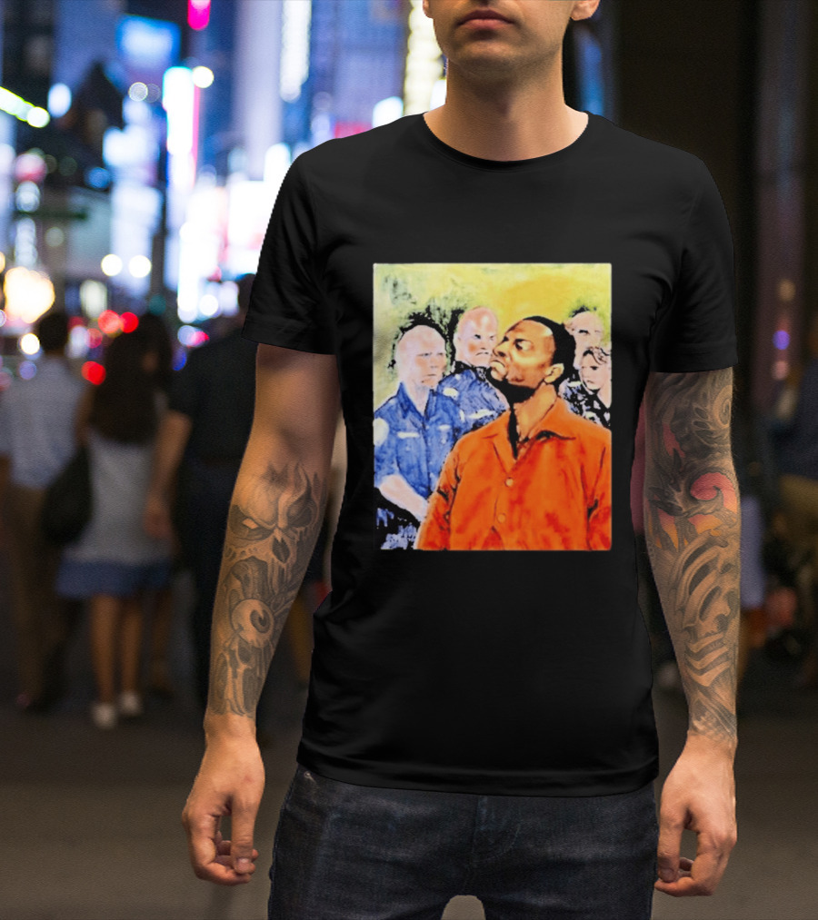 Rodney Hilton Jr Cloutfishing Artwork With Police Officers T-Shirt