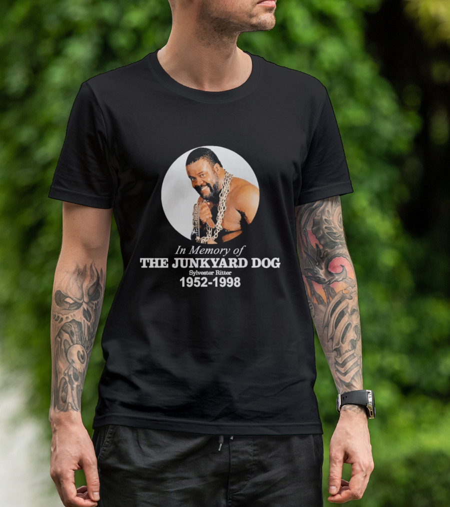 WWE In Memory Of The Junkyard Dog Sylvester Ritter 1952 1998 T-Shirt