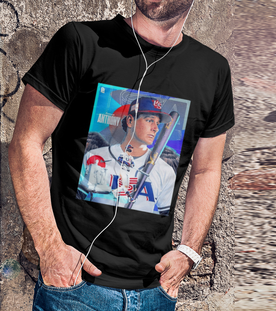 Roman Anthony USA Baseball 2026 World Baseball Classic Team Player T-Shirt