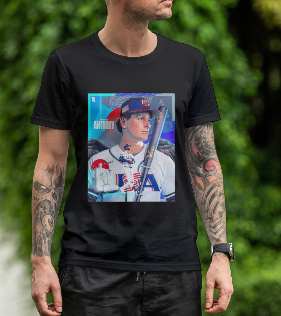 Roman Anthony USA Baseball 2026 World Baseball Classic Team Player T-Shirt