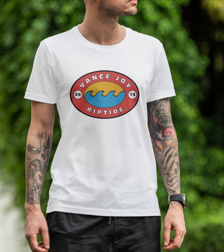 Vance Joy Riptide 2013 Ocean Wave Oval T-Shirt