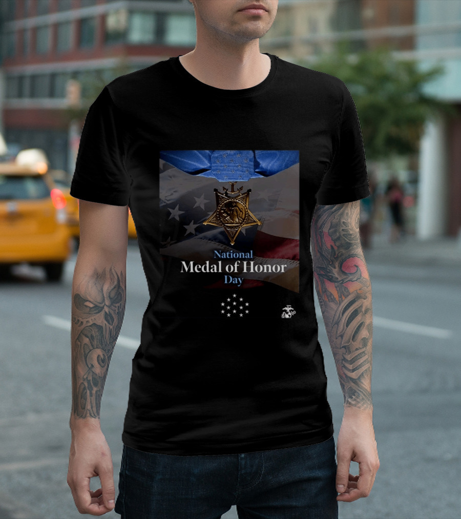 National Medal Of Honor Day U.S. Marine Corps Cpl Abigail Hutcheson T-Shirt