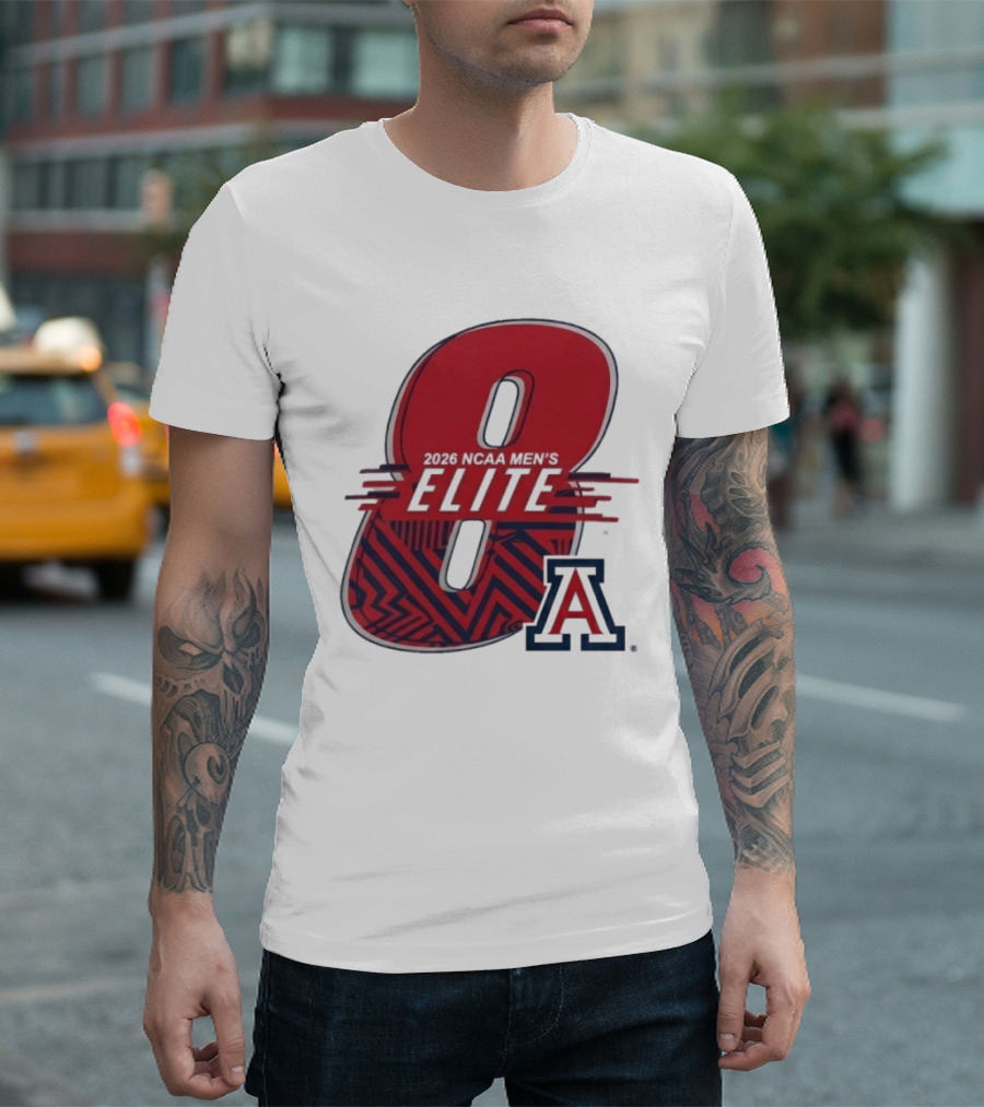 2026 NCAA Men's Elite 8 Arizona Wildcats Basketball T-Shirt