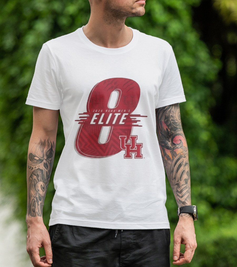 2026 NCAA Men's Elite 8 Houston Cougars UH T-Shirt