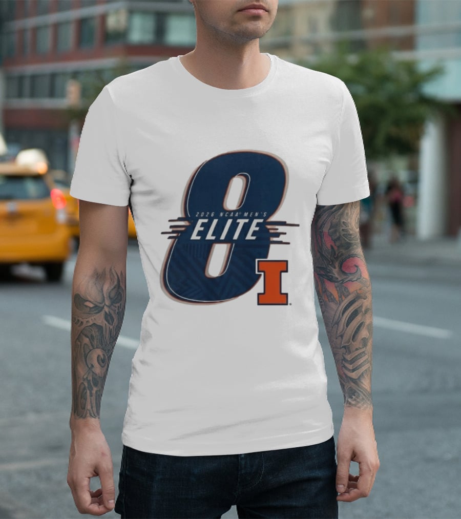 2026 NCAA Men's Elite 8 Illinois Fighting Illini I T-Shirt