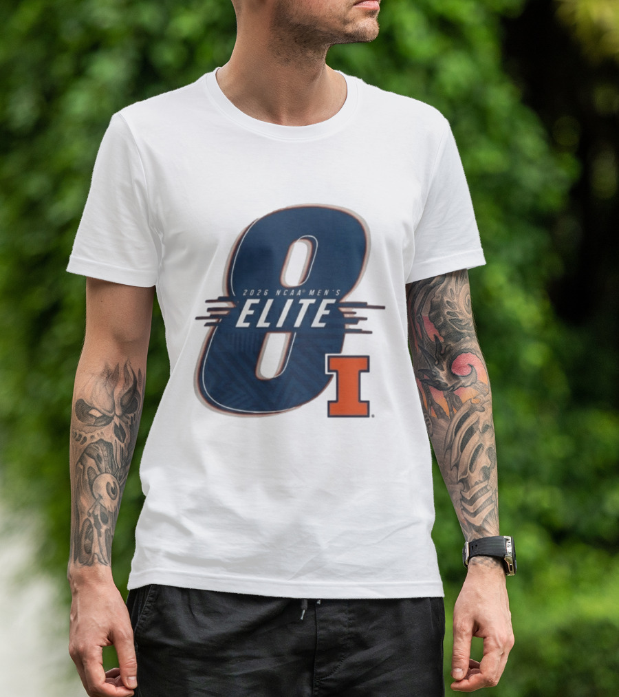 2026 NCAA Men's Elite 8 Illinois Fighting Illini I T-Shirt