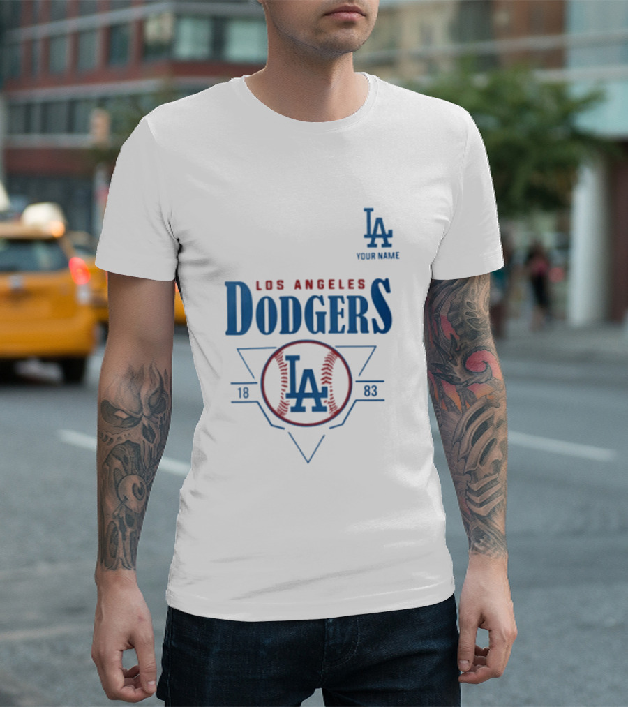 Los Angeles Dodgers 1903 Your Name LA Baseball T-Shirt
