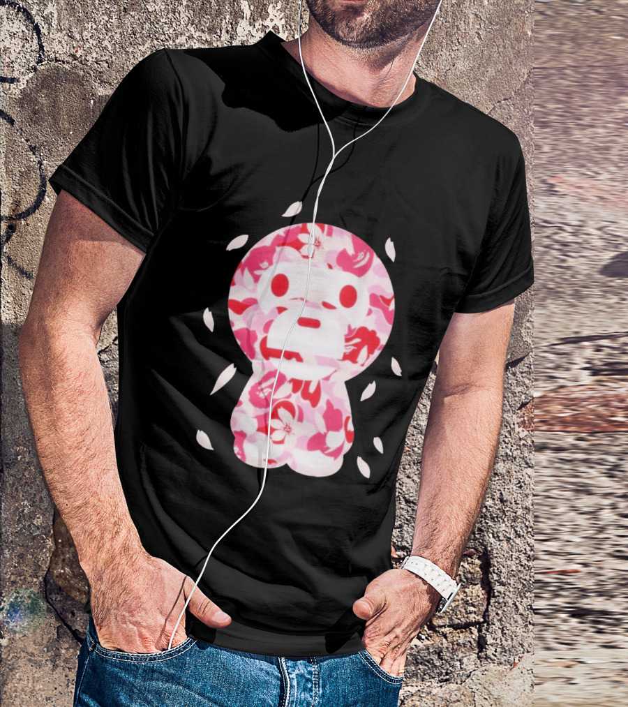 Abc Sakura Camo Baby Milo Cropped Blossom Series T-Shirt