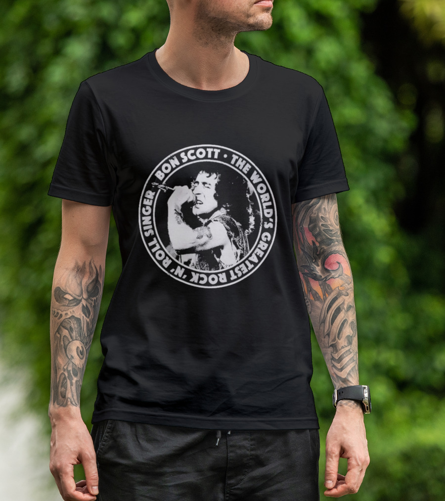 Bon Scott World's Greatest Rock N Roll Singer T-Shirt