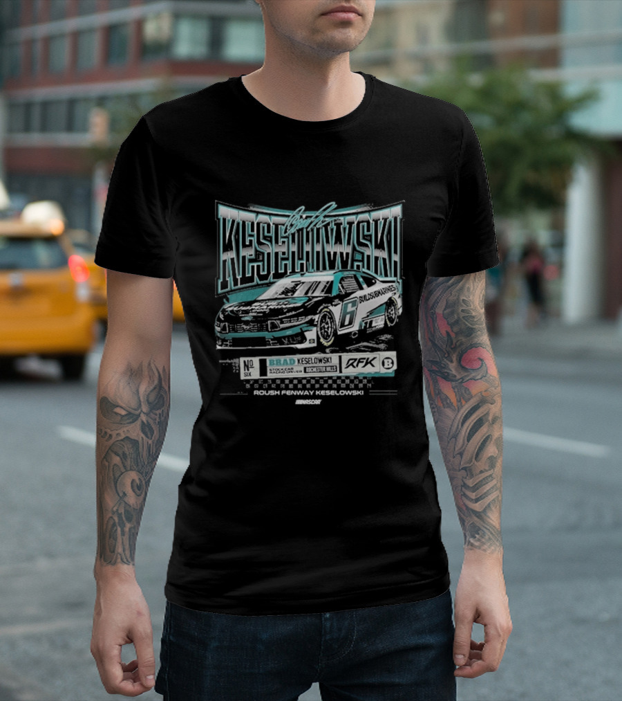 Brad Keselowski RFK Racing Nascar Downforce Car T-Shirt