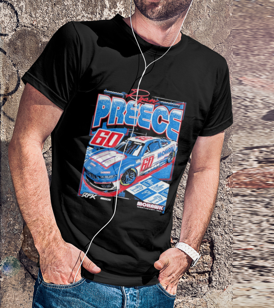 Ryan Preece 2025 Mohawk RFK 60 NASCAR Racing Car T-Shirt