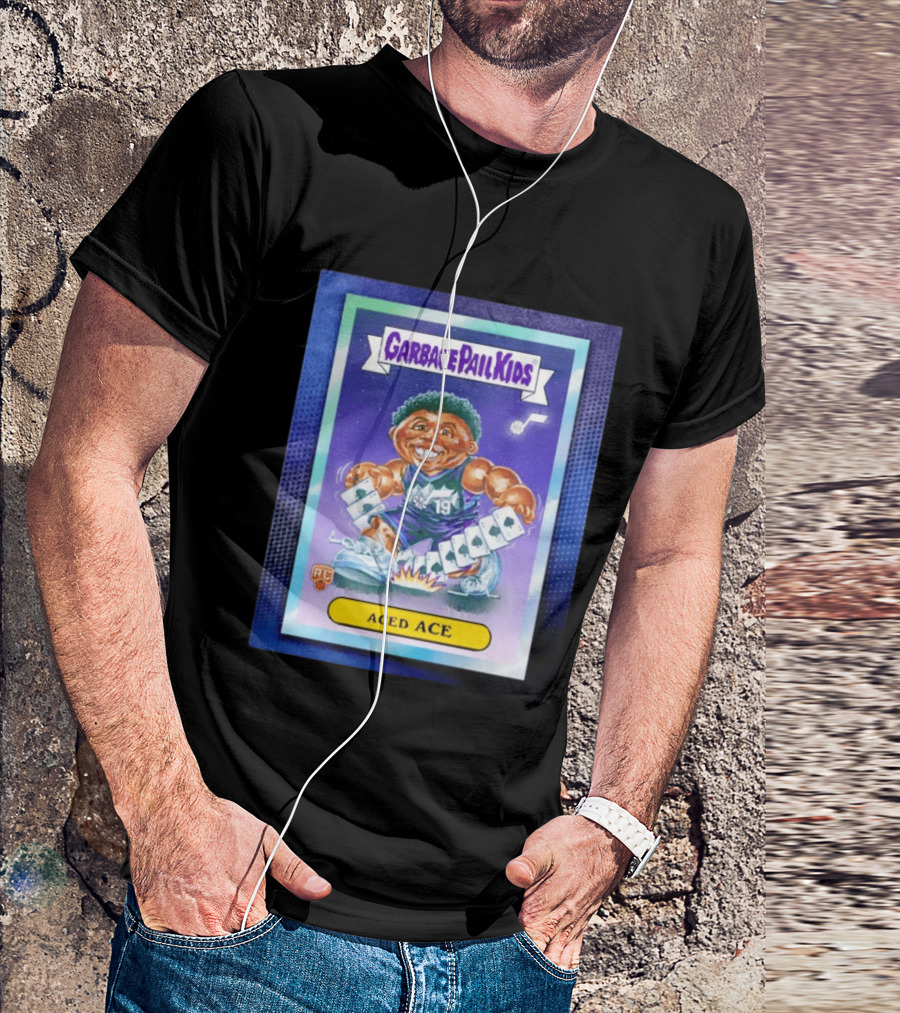 Garbage Pail Kids Aced Ace Bailey Utah Jazz Trading Card T-Shirt