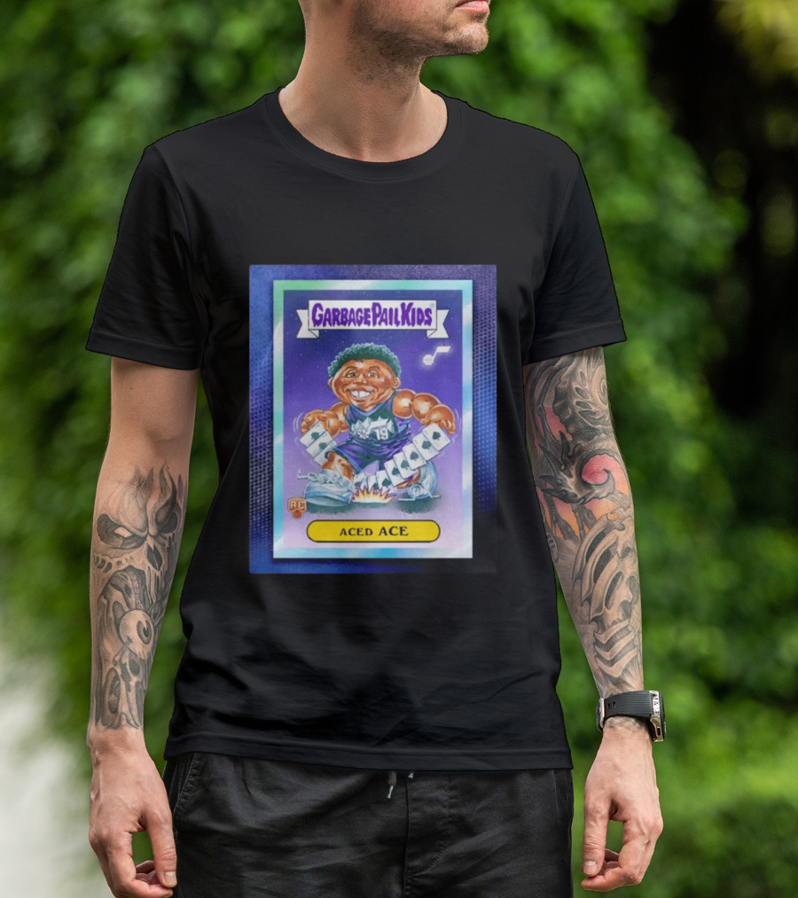 Garbage Pail Kids Aced Ace Bailey Utah Jazz Trading Card T-Shirt