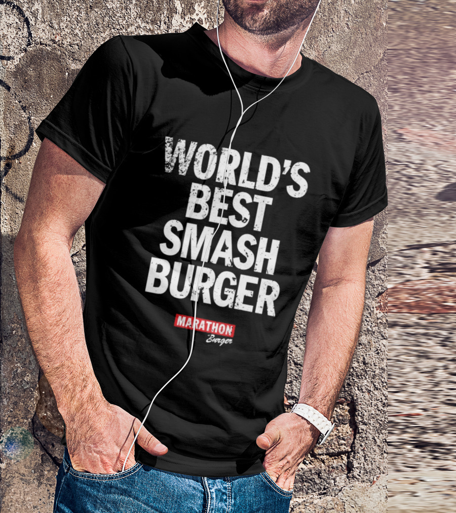 World's Best Smash Burger Marathon Burger T-Shirt