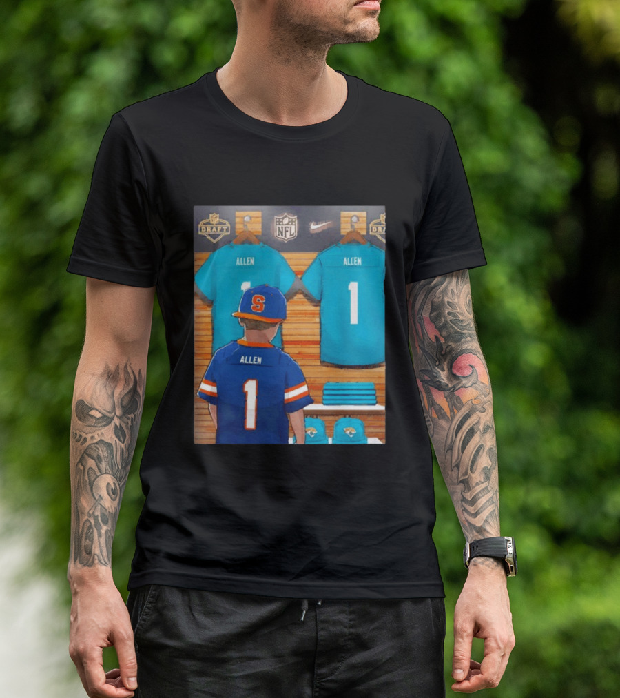 NFL Draft Jacksonville Jaguars LeQuint Allen Syracuse Childhood Dream T-Shirt