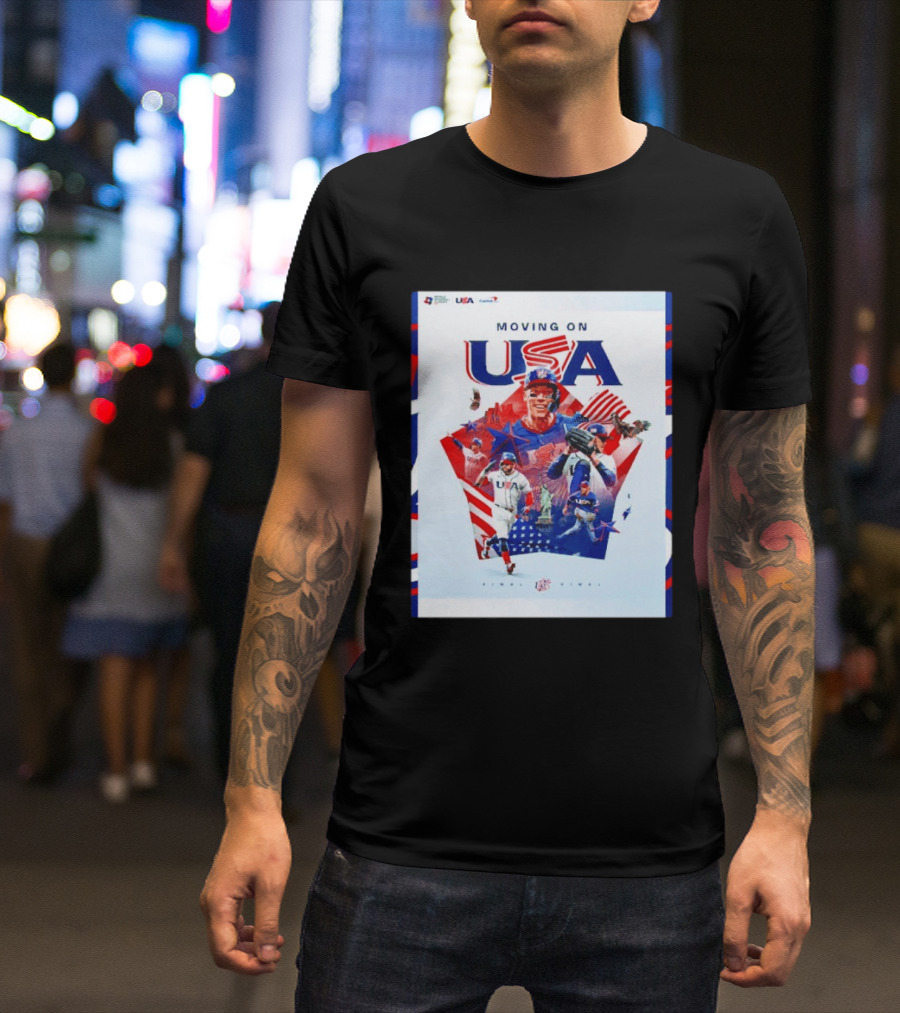 Moving On USA World Baseball Classic 2026 Team USA Final Player T-Shirt