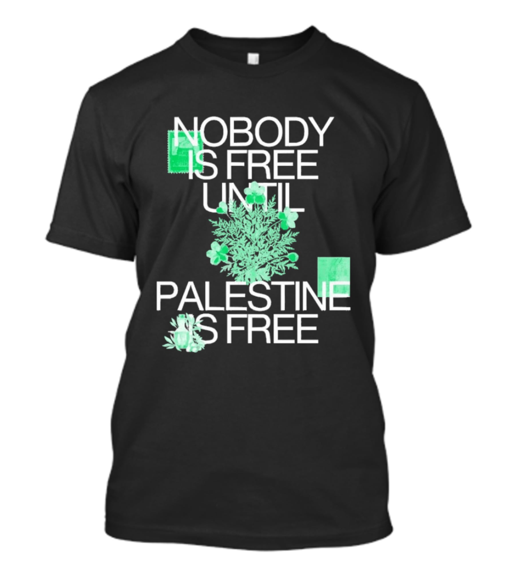 Nobody Is Free Until Palestine Is Free St. Patrick's Day Shamrock T-Shirt