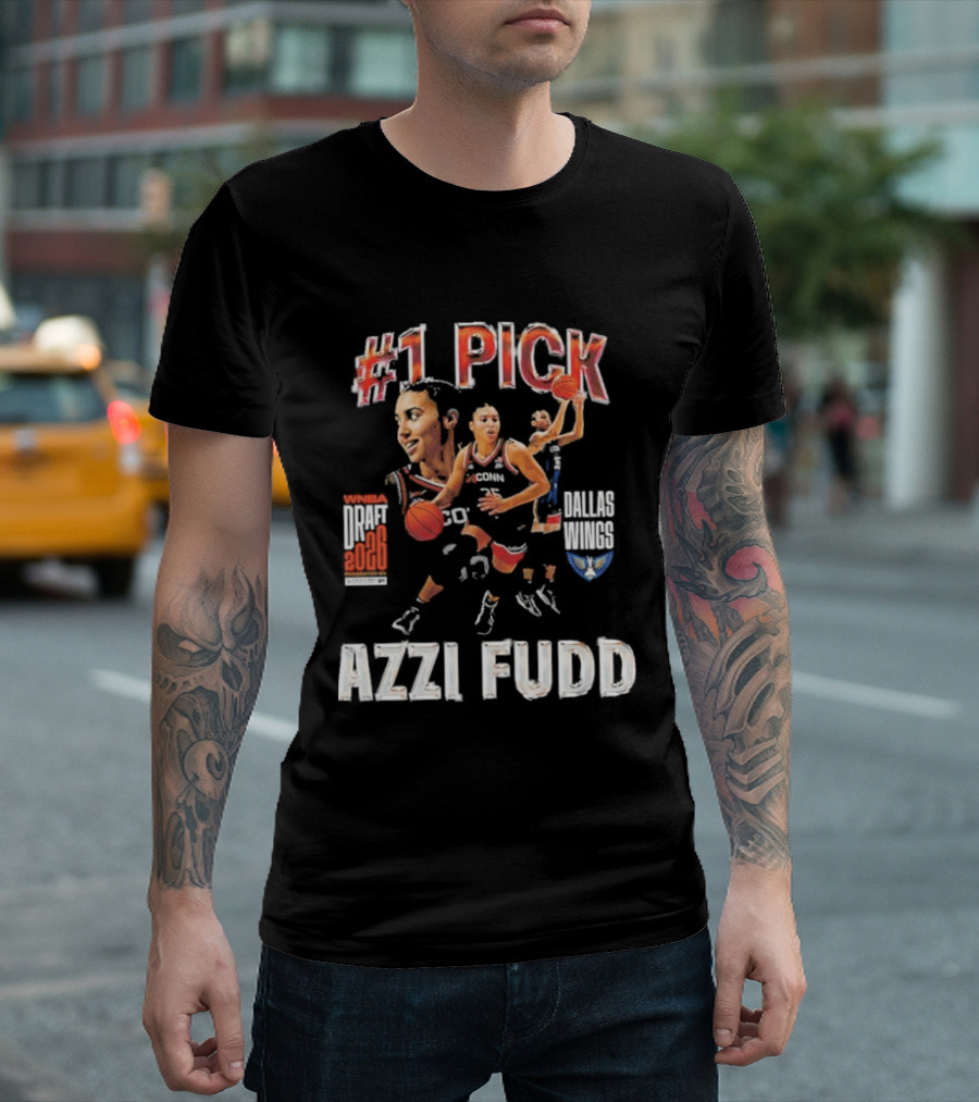 Azzi Fudd No 1 Pick 2026 WNBA Draft Dallas Wings T-Shirt