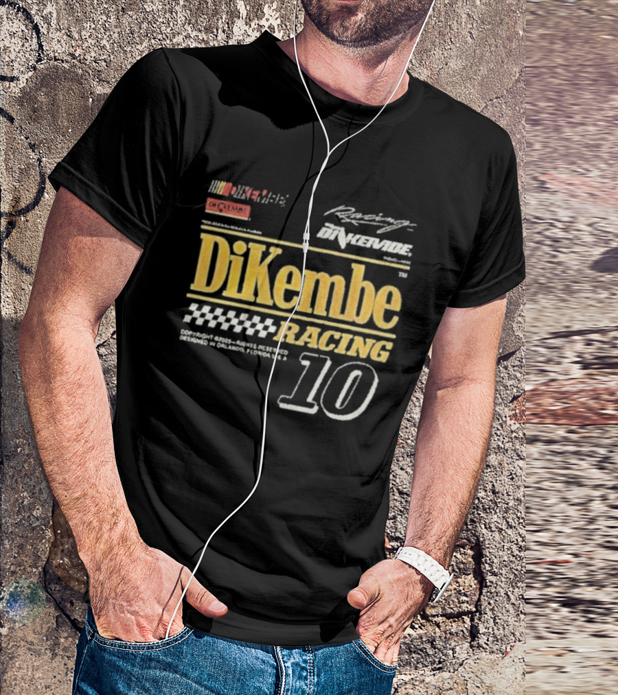 DiKembe Racing Gainesville Orlando Florida Number 10 T-Shirt