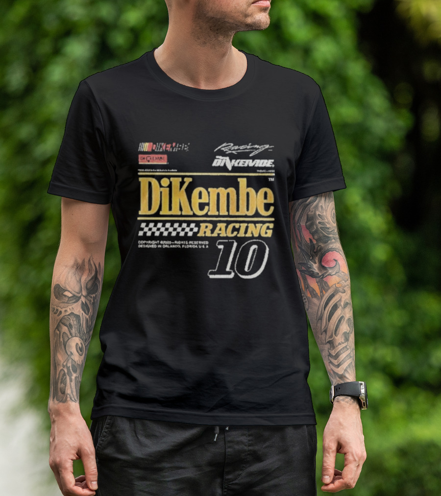 DiKembe Racing Gainesville Orlando Florida Number 10 T-Shirt