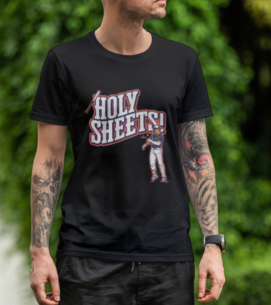 Gavin Sheets Holy Sheets Bat Toss Baseball Player T-Shirt