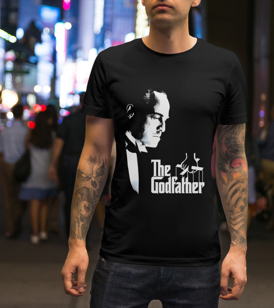 The Godfather Vito Corleone Iconic Movie Character Font T-Shirt