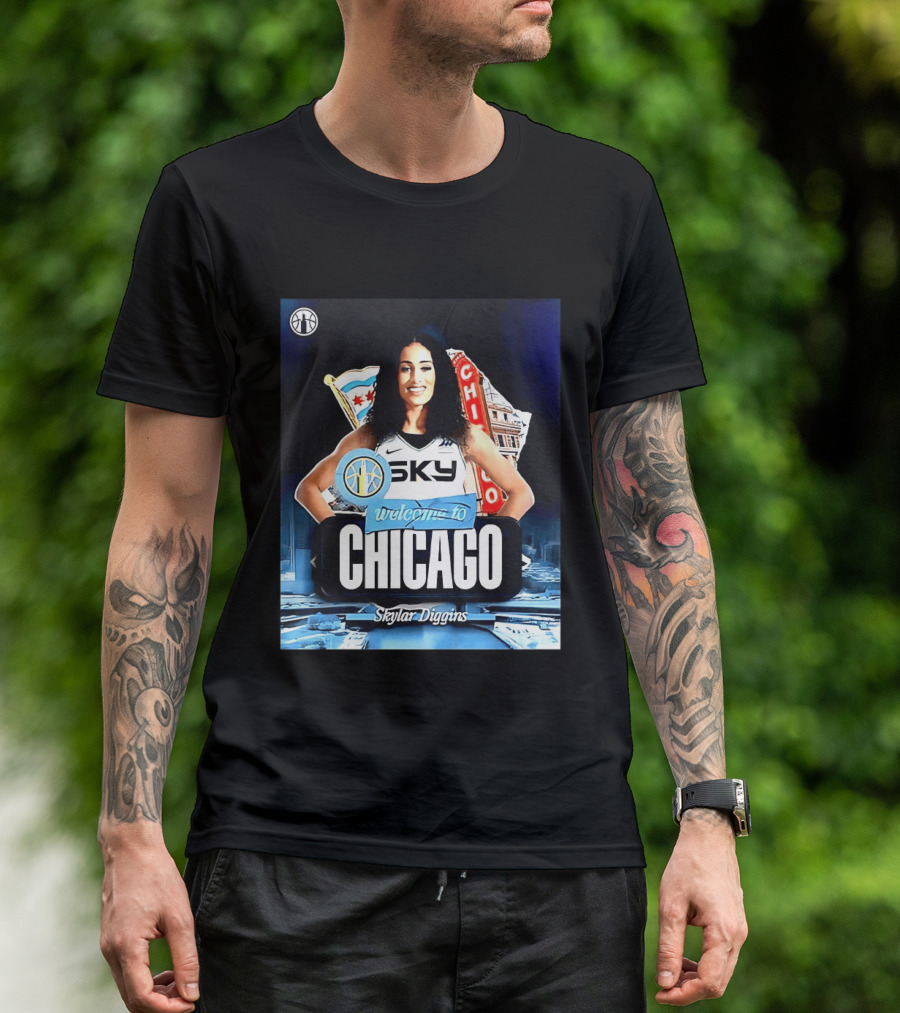 Welcome Skylar Diggins To Chicago Sky WNBA T-Shirt