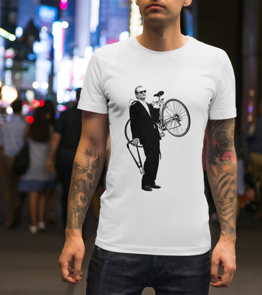 Bill Murray Rushmore Wes Anderson Tribute Cyclist T-Shirt