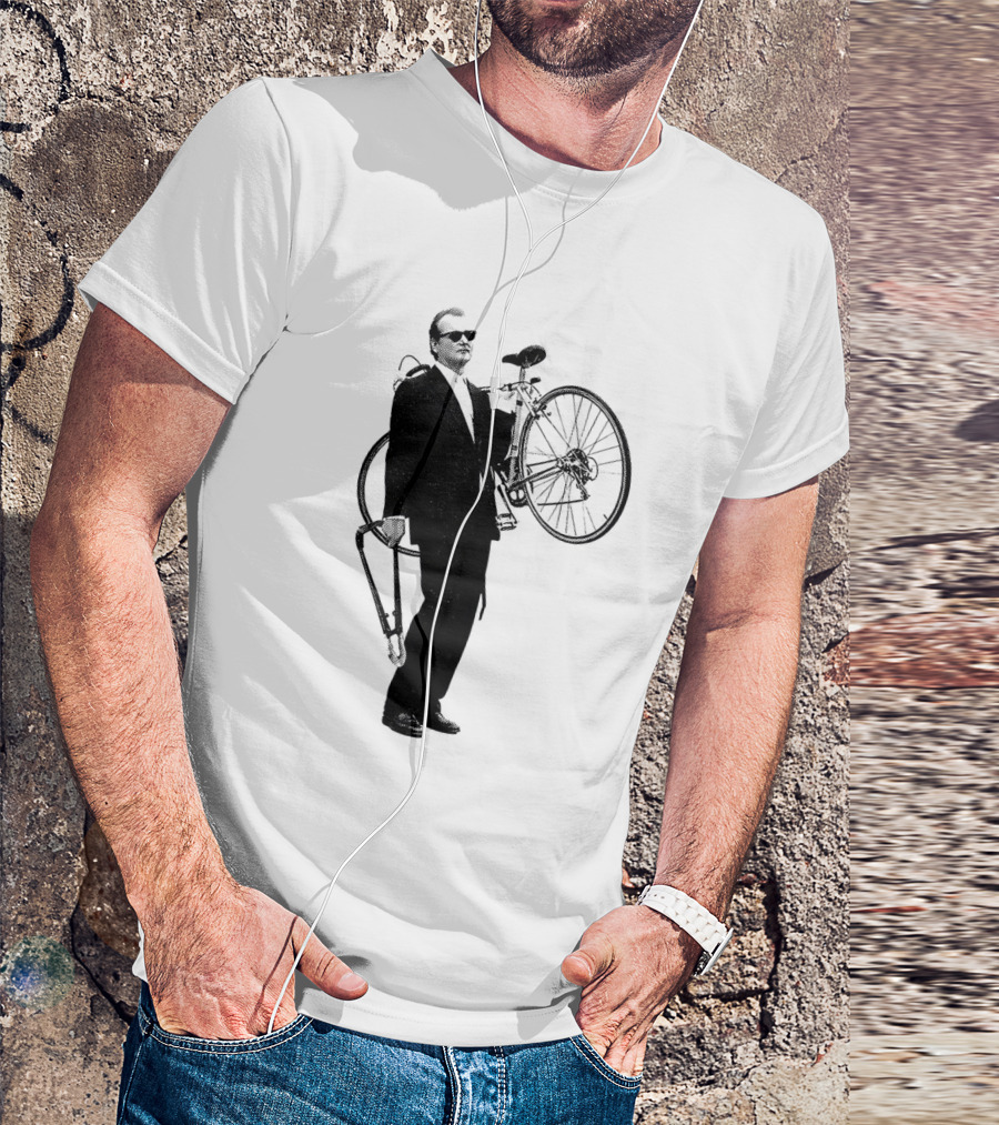 Bill Murray Rushmore Wes Anderson Tribute Cyclist T-Shirt
