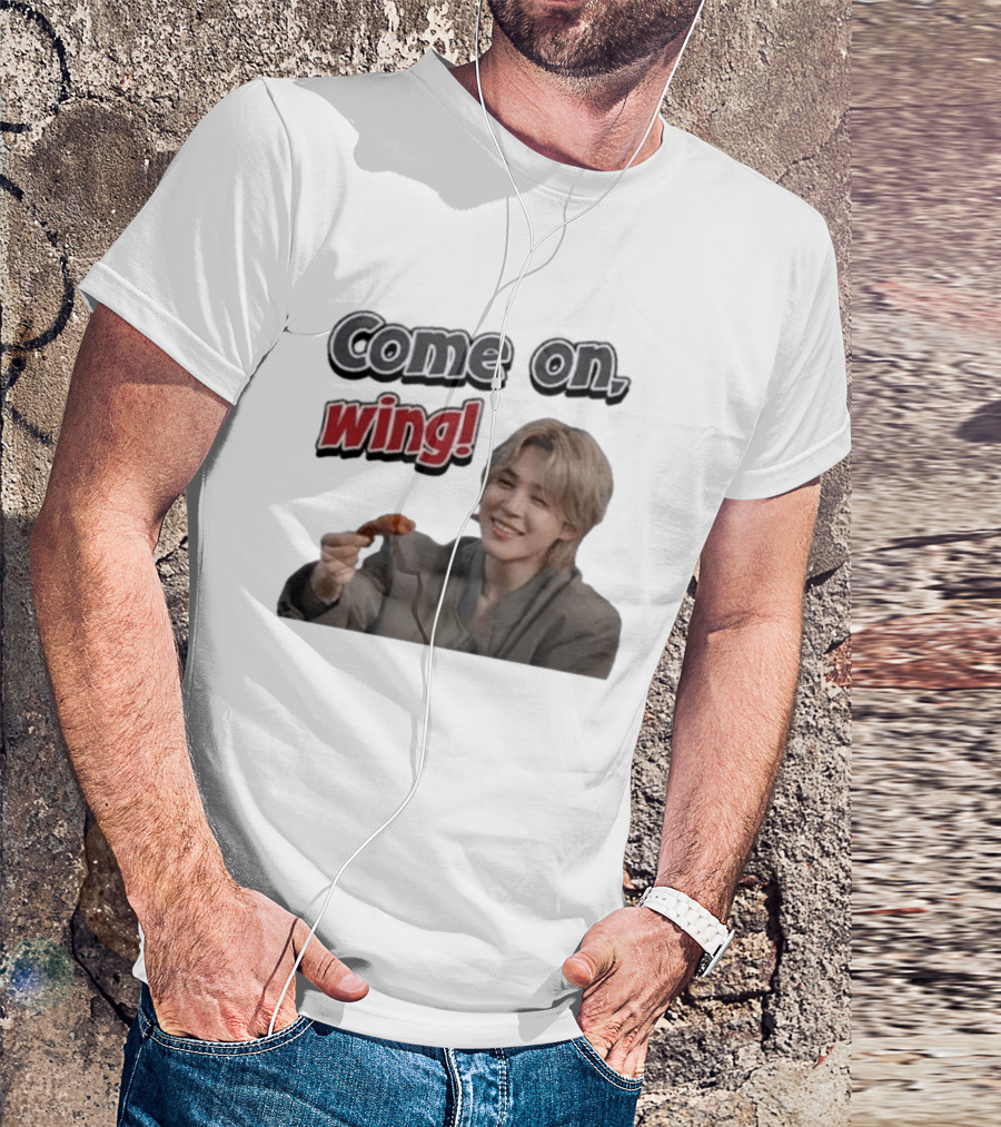 Come On Wing Jimin BTS Meme Eating Chicken T-Shirt