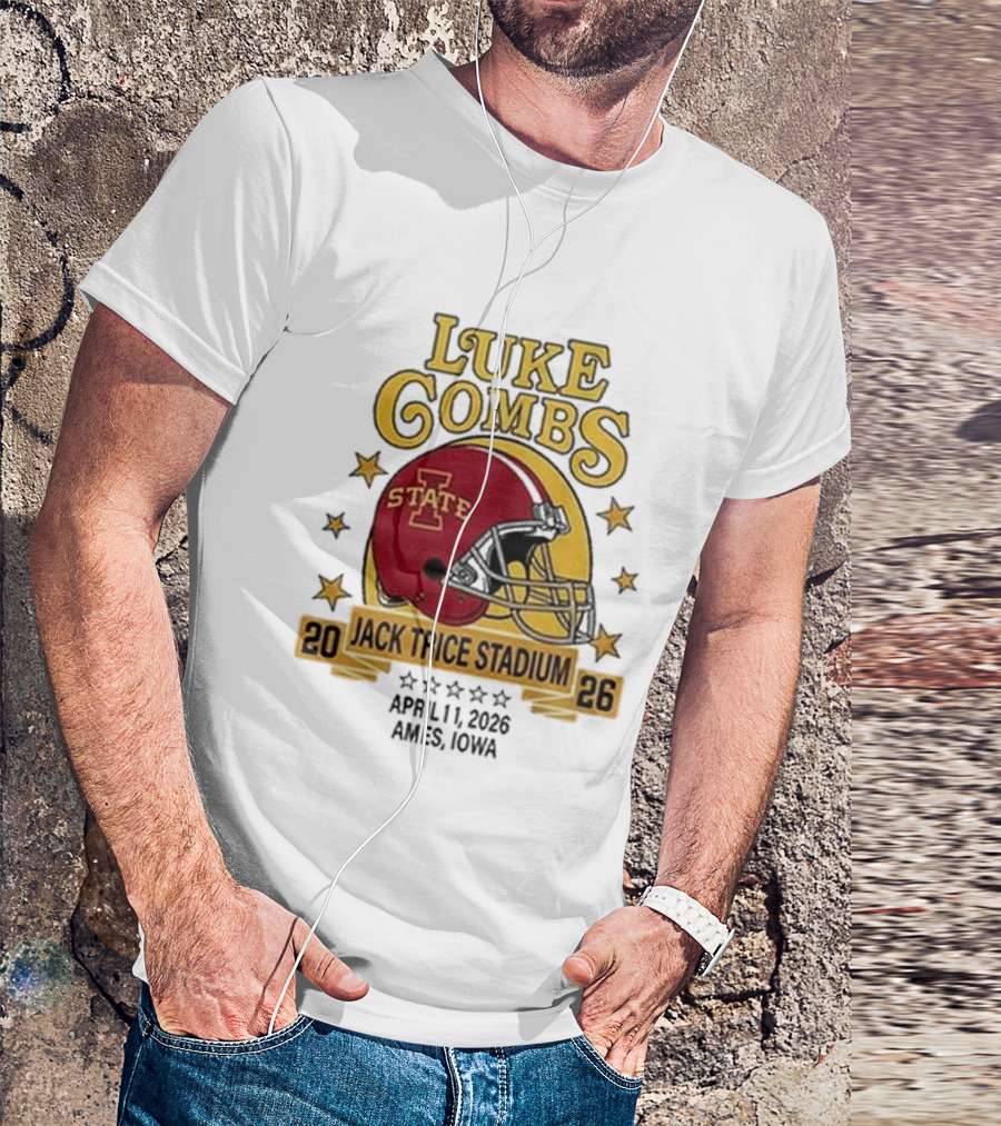 Luke Combs Iowa State Cyclones Jack Trice Stadium April 1 2026 Ames Iowa T-Shirt