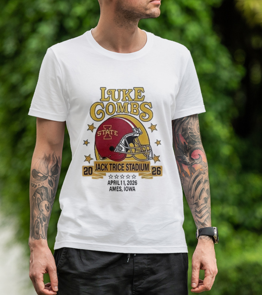 Luke Combs Iowa State Cyclones Jack Trice Stadium April 1 2026 Ames Iowa T-Shirt