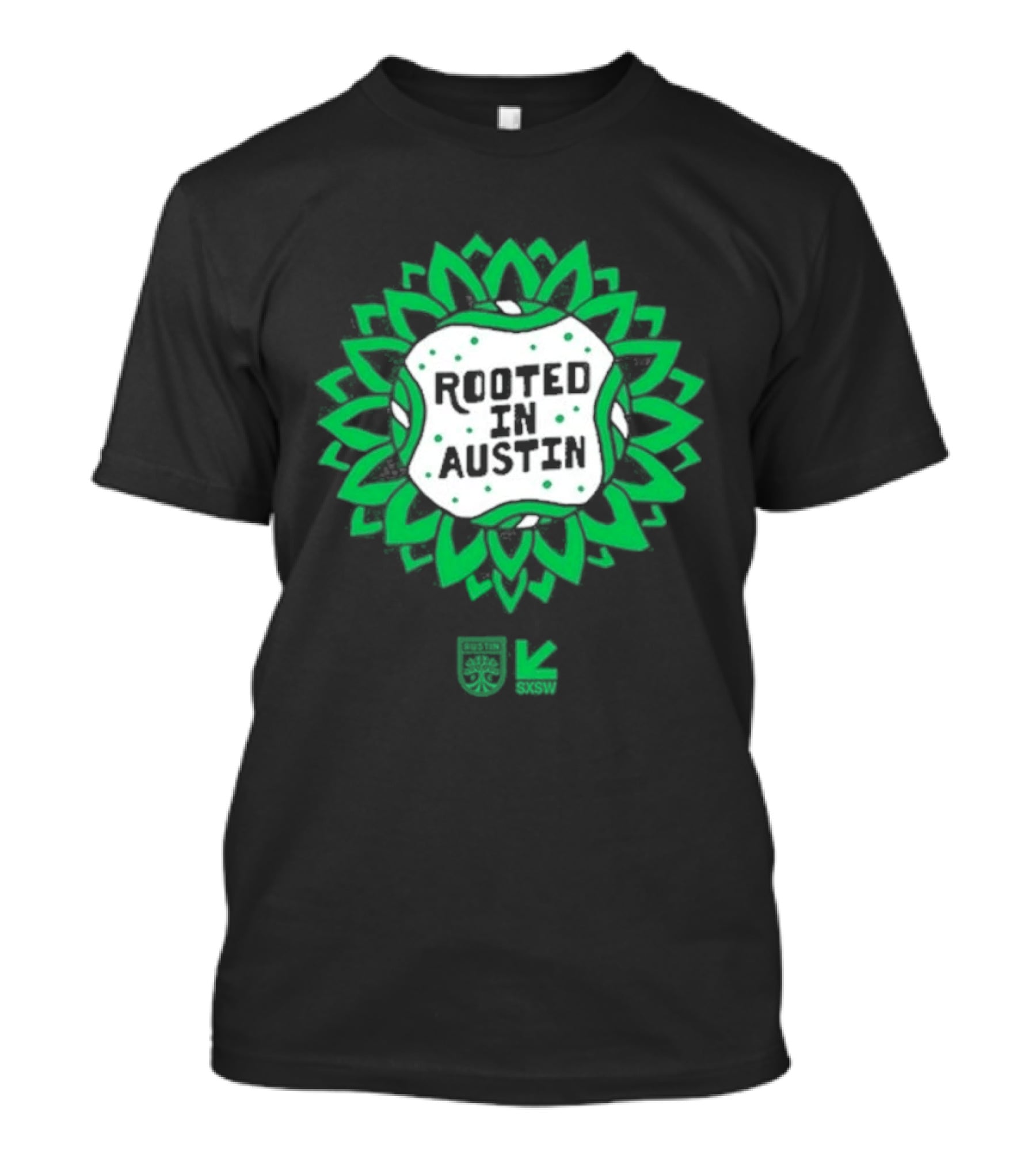 Rooted In Austin Austin FC SXSW Collaboration T-Shirt